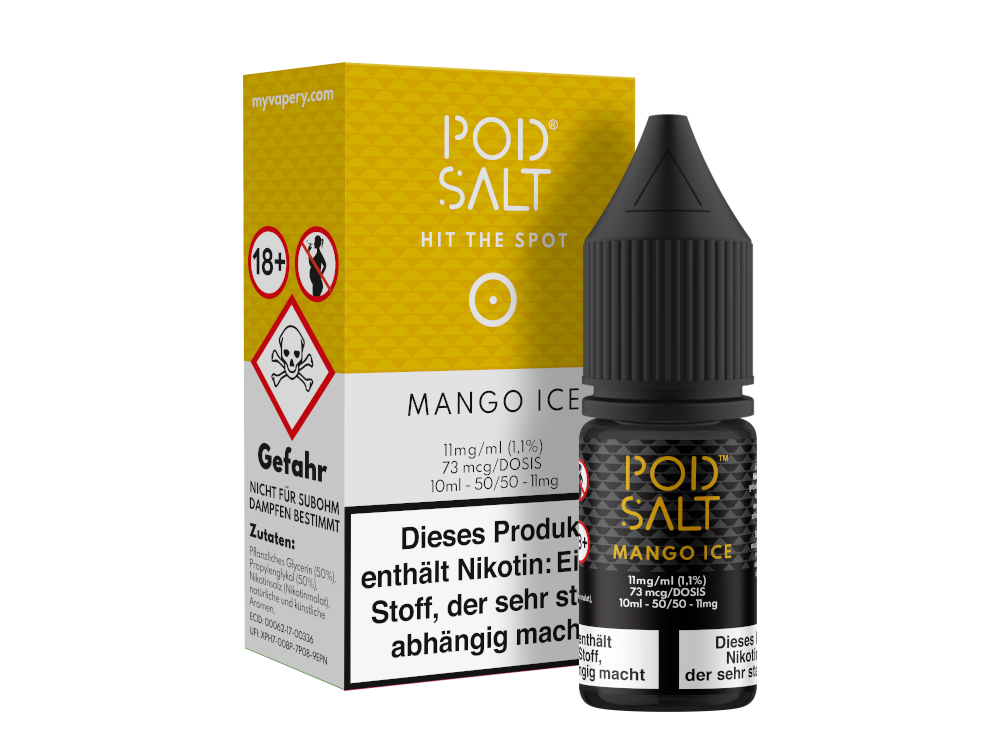 Pod Salt - Mango Ice - Nikotinsalz Liquid 10ml