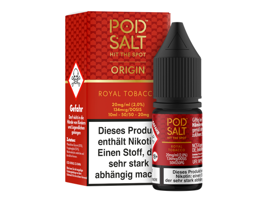 Pod Salt Origin - Royal Tobacco - Nikotinsalz Liquid 10ml