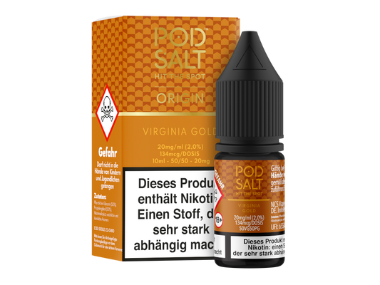 Pod Salt Origin - Virginia Gold - Nikotinsalz Liquid 10ml