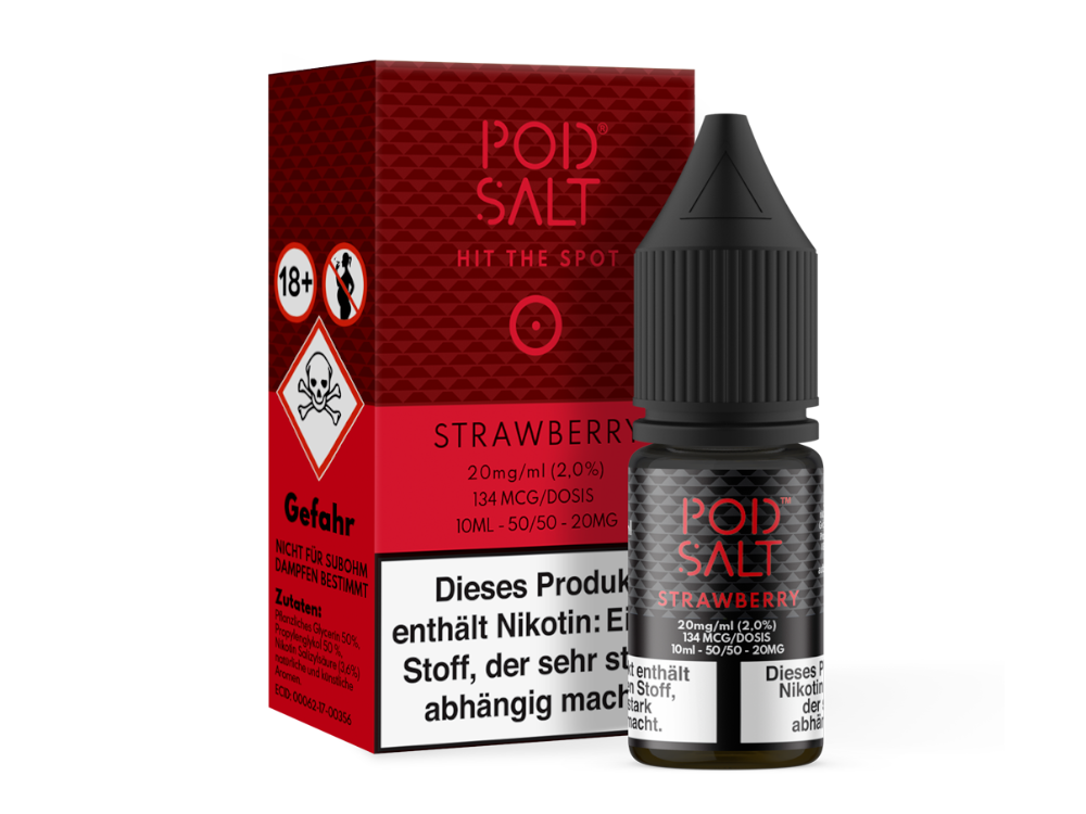 Pod Salt - Strawberry - Nikotinsalz Liquid 10ml