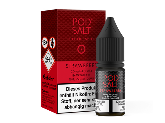 Pod Salt - Strawberry - Nikotinsalz Liquid 10ml