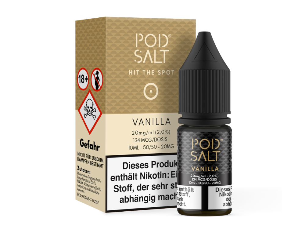 Pod Salt - Vanilla - Nikotinsalz Liquid 10ml