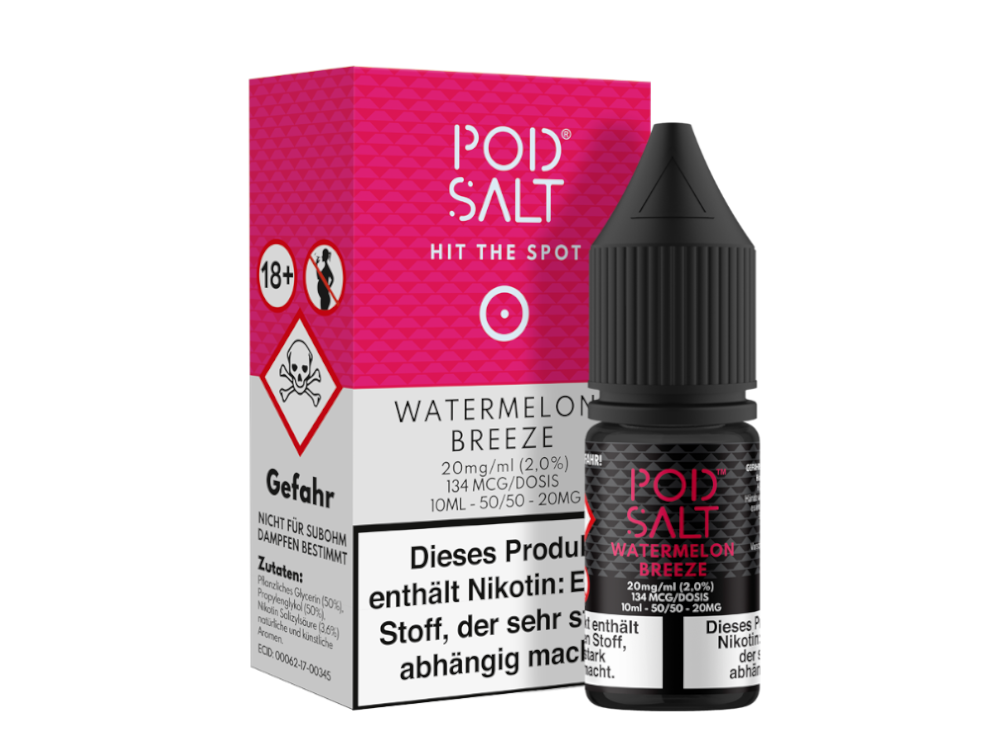 Pod Salt - Watermelon Breeze - Nikotinsalz Liquid 10ml