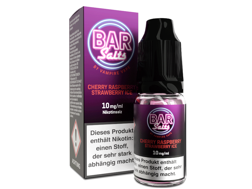 Vampire Vape - Bar Salts - Nikotinsalz Liquid 10ml - Cherry Raspberry Strawberry Ice