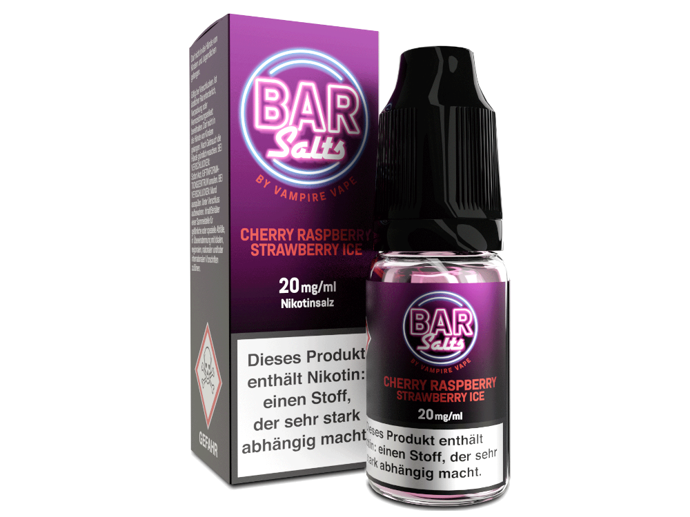 Vampire Vape - Bar Salts - Nikotinsalz Liquid 10ml - Cherry Raspberry Strawberry Ice