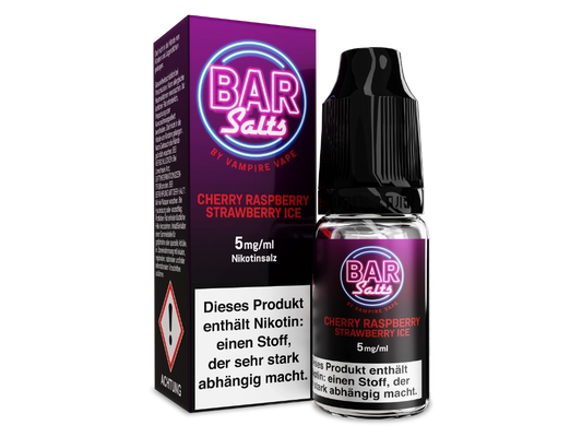 Vampire Vape - Bar Salts - Nikotinsalz Liquid 10ml - Cherry Raspberry Strawberry Ice