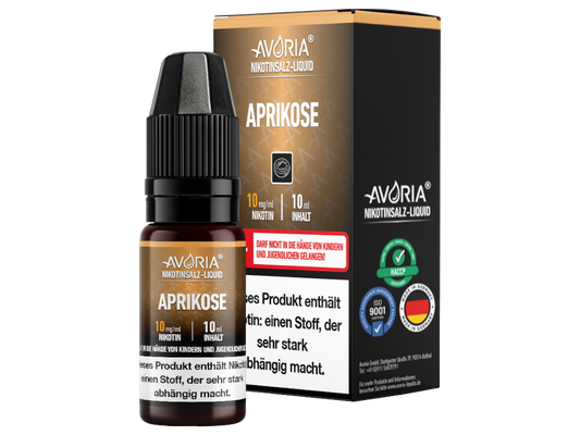 Avoria - Nikotinsalz Liquid 10ml - Aprikose