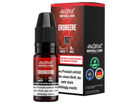 Avoria - Nikotinsalz Liquid 10ml - Erdbeere