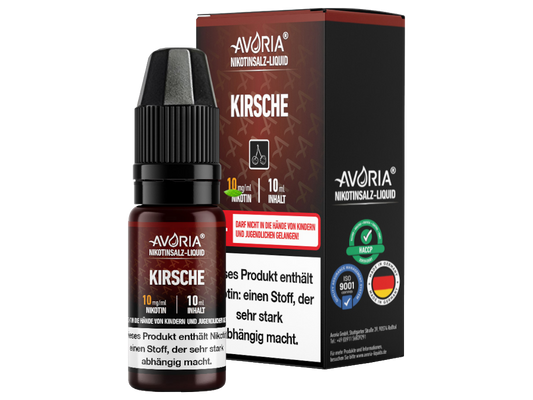 Avoria - Nikotinsalz Liquid 10ml - Kirsche