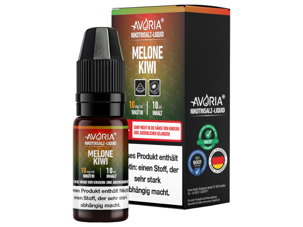 Avoria - Nikotinsalz Liquid 10ml - Melone Kiwi