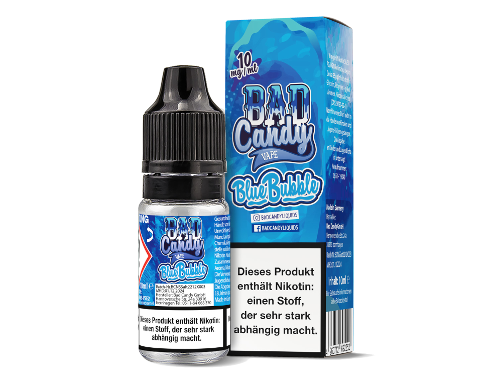 Bad Candy Liquids - Blue Bubble - Nikotinsalz Liquid 10ml