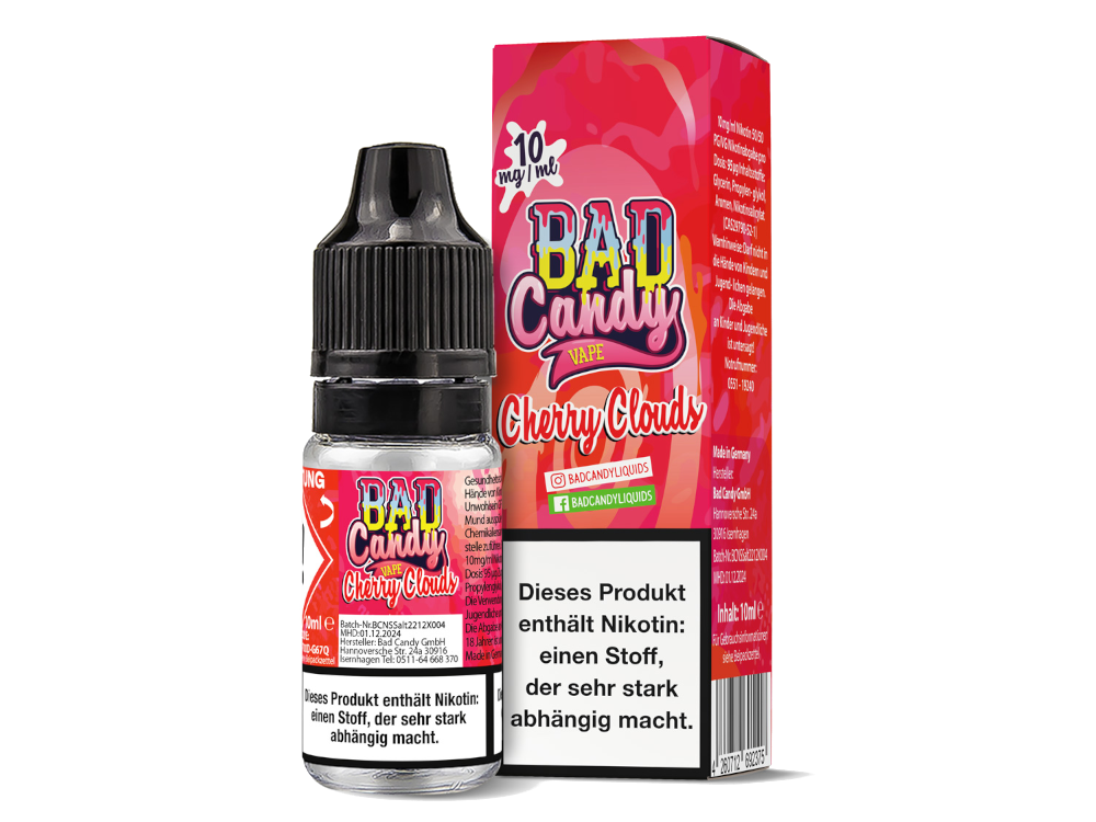 Bad Candy Liquids - Cherry Cloud - Nikotinsalz Liquid 10ml