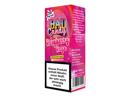 Bad Candy Liquids - Raspberry Rage - Nikotinsalz Liquid 10ml