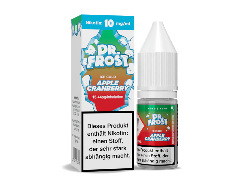 Dr. Frost - Ice Cold - Nikotinsalz Liquid 10ml - Apple Cranberry