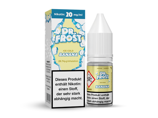 Dr. Frost - Ice Cold - Nikotinsalz Liquid 10ml - Banana