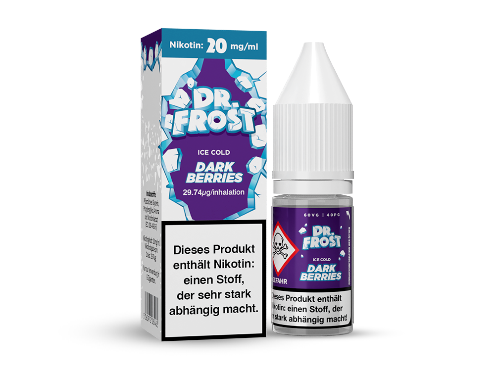 Dr. Frost - Ice Cold - Nikotinsalz Liquid 10ml - Dark Berries