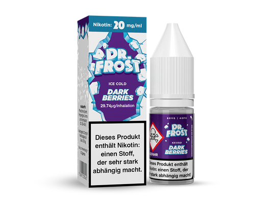 Dr. Frost - Ice Cold - Nikotinsalz Liquid 10ml - Dark Berries