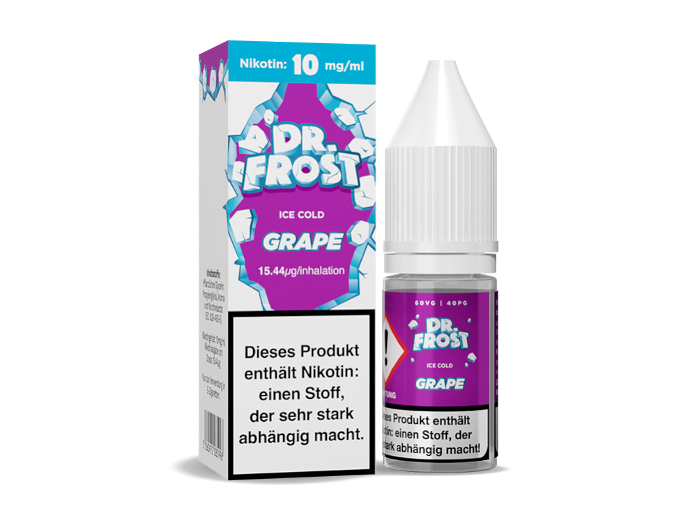 Dr. Frost - Ice Cold - Nikotinsalz Liquid 10ml - Grape