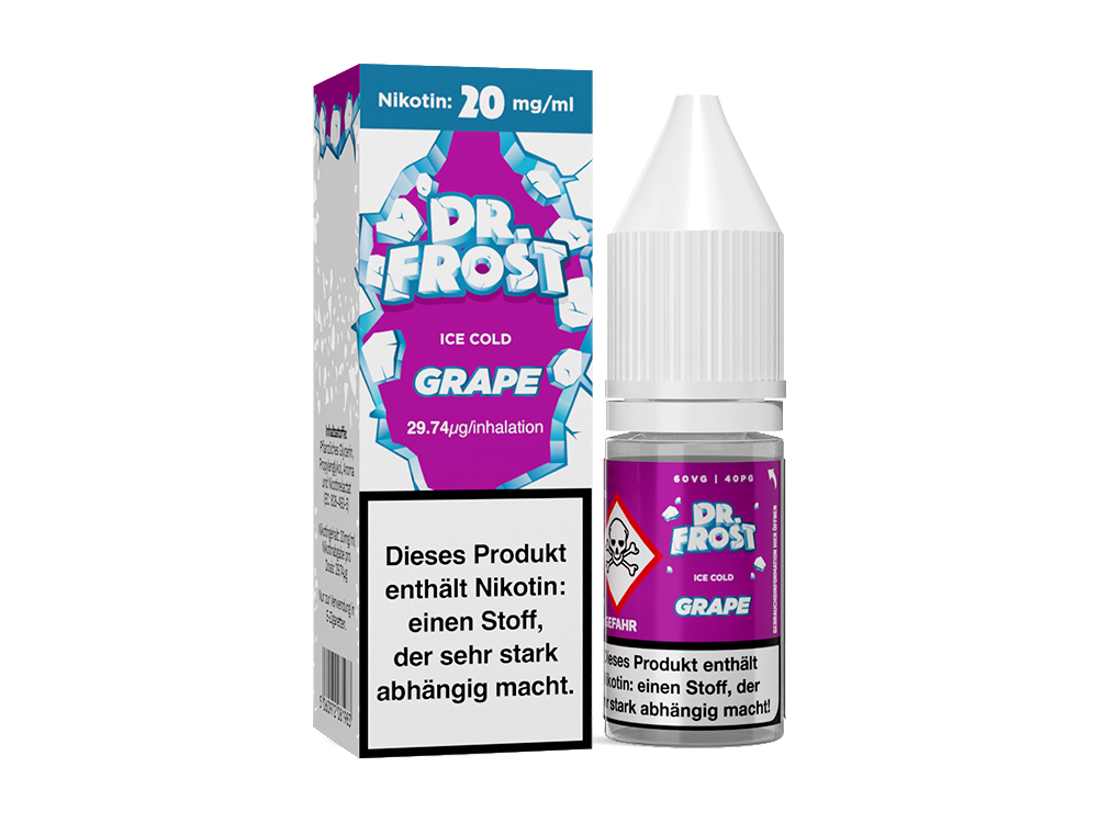 Dr. Frost - Ice Cold - Nikotinsalz Liquid 10ml - Grape