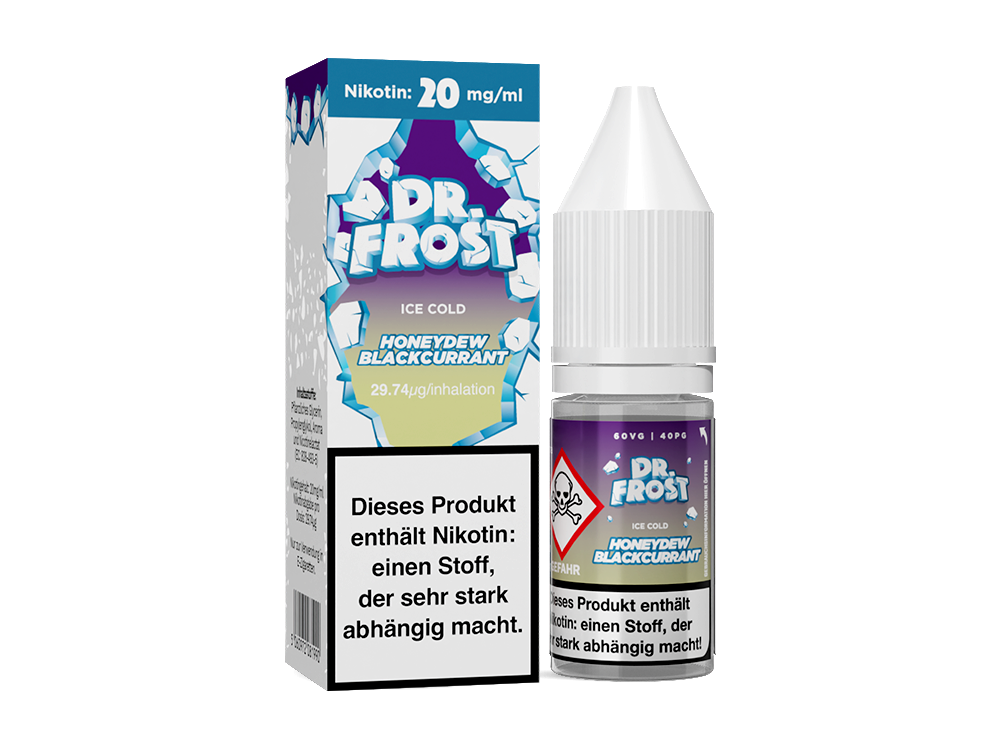 Dr. Frost - Ice Cold - Nikotinsalz Liquid 10ml - Honeydew Blackcurrant