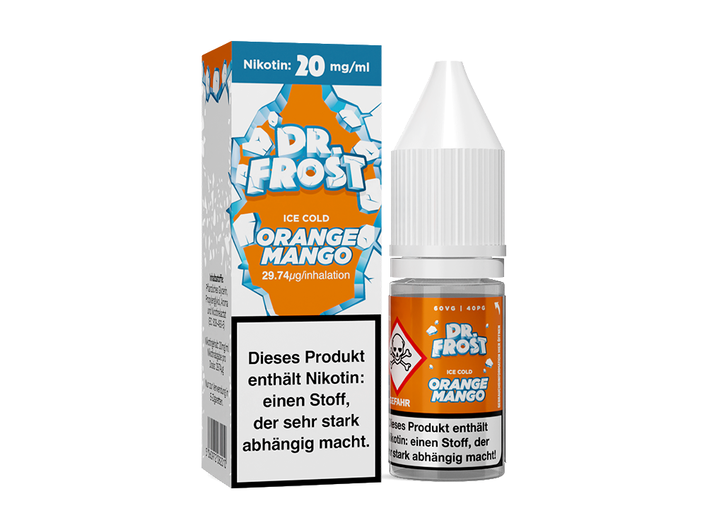 Dr. Frost - Ice Cold - Nikotinsalz Liquid 10ml - Orange Mango