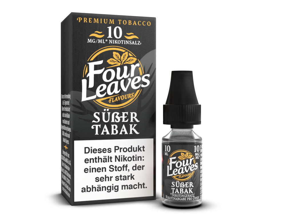 Four Leaves - Nikotinsalz Liquid 10ml - Süßer Tabak