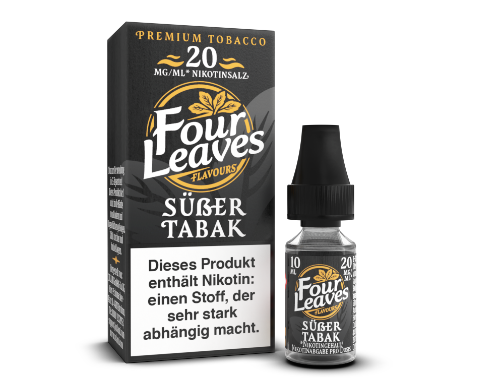 Four Leaves - Nikotinsalz Liquid 10ml - Süßer Tabak