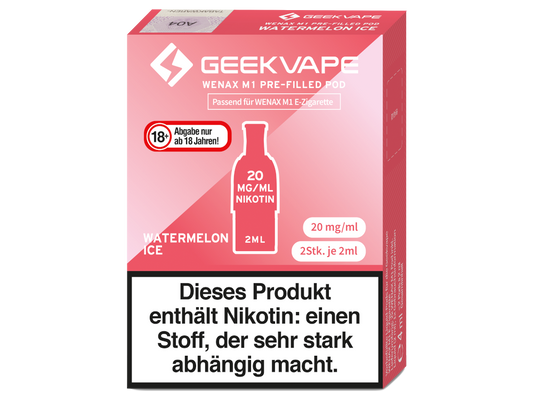 GeekVape - Wenax M1 Pod (2 Stück pro Packung) - Watermelon Ice