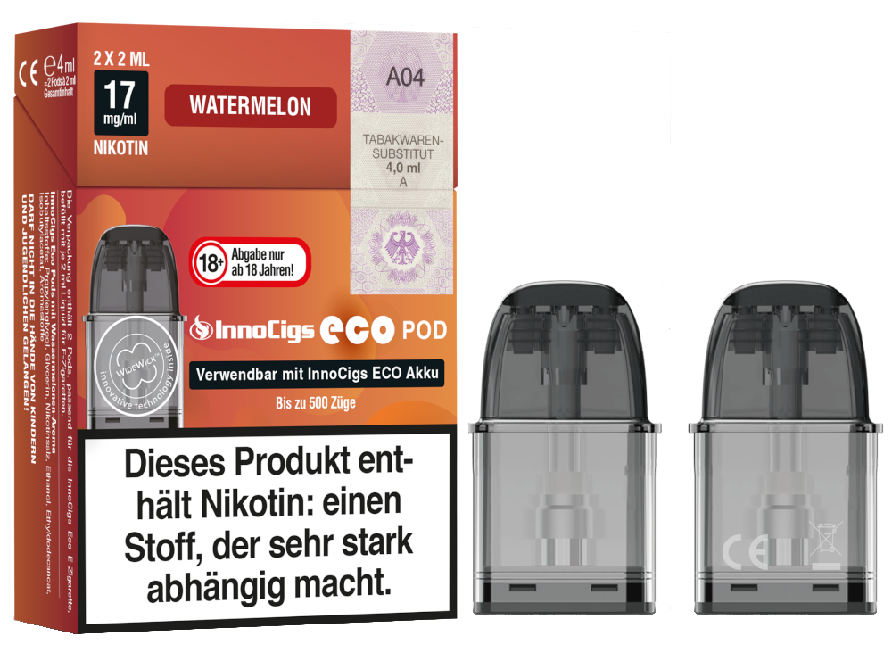 InnoCigs - Eco Pod (2 Stück pro Packung) - Watermelon