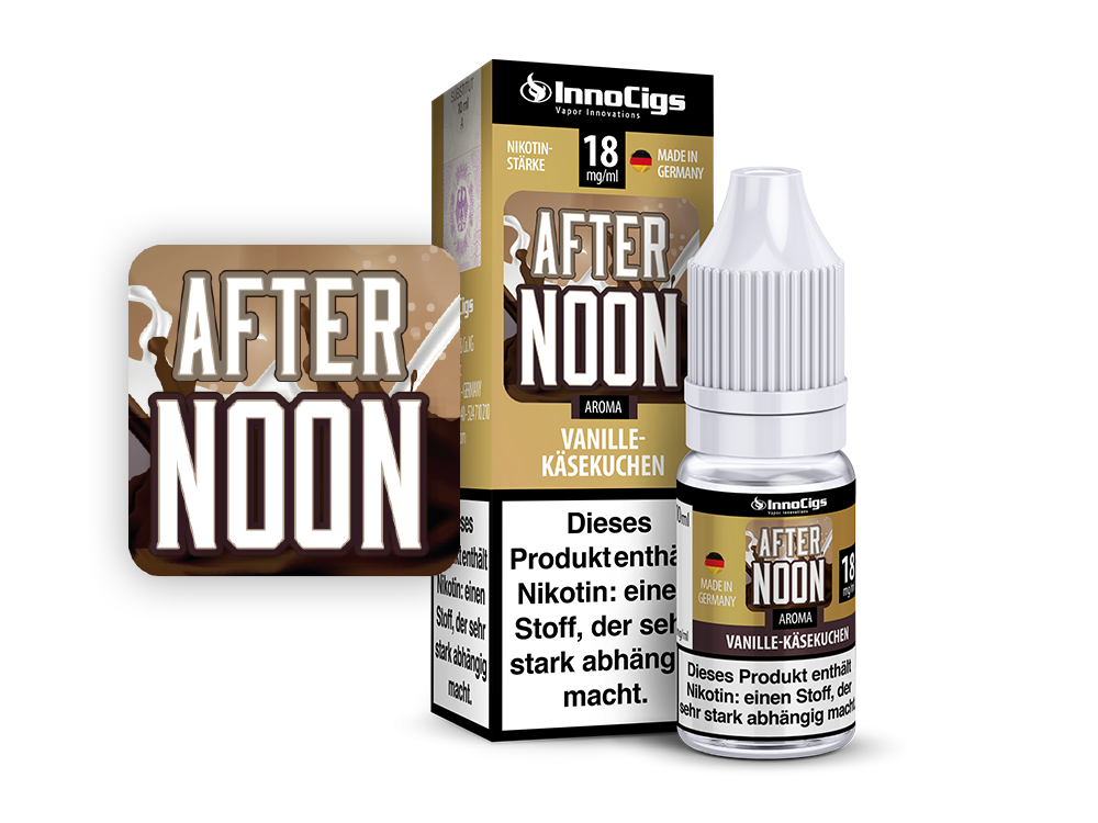 InnoCigs - Afternoon Vanille-Käsekuchen Aroma 10ml Liquid für E-Zigaretten