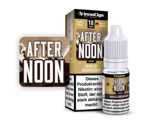 InnoCigs - Afternoon Vanille-Käsekuchen Aroma 10ml Liquid für E-Zigaretten