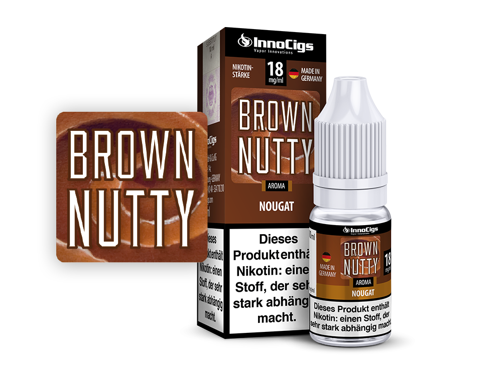 Brown Nutty Nougat Aroma - Liquid für E-Zigaretten 10ml