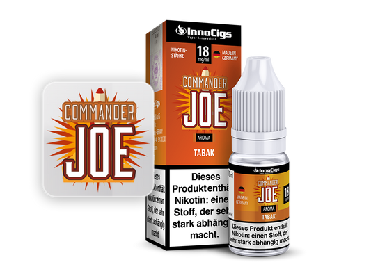 Commander Joe Tabak Aroma - 10ml Liquid für E-Zigaretten