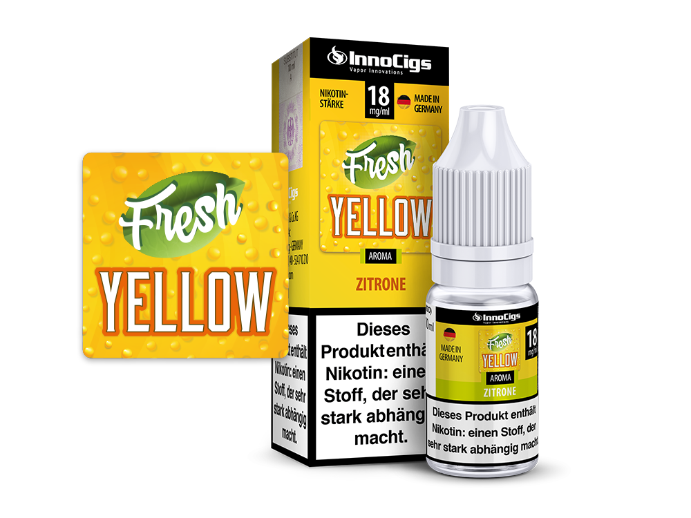 Fresh Yellow Zitrone Aroma - 10ml Liquid für E-Zigaretten