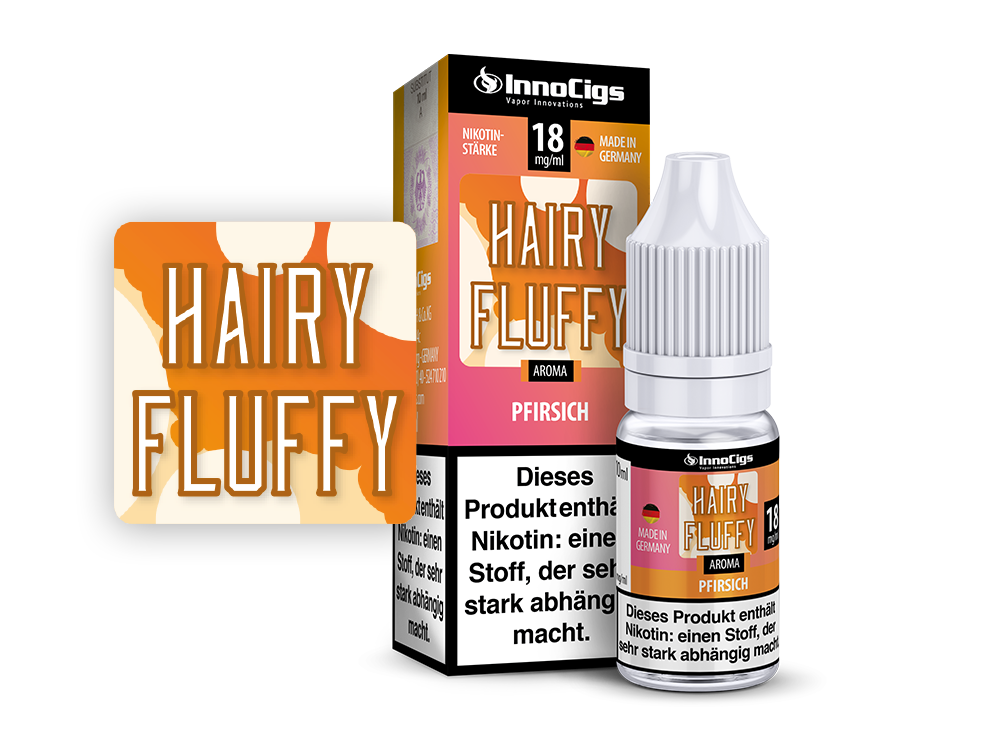 Hairy Fluffy Pfirsich Aroma - 10ml Liquid für E-Zigaretten