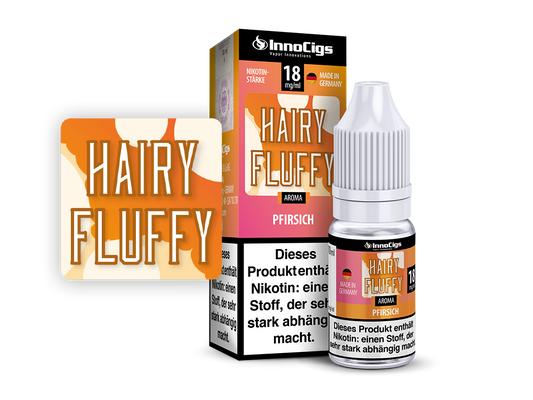 Hairy Fluffy Pfirsich Aroma - 10ml Liquid für E-Zigaretten