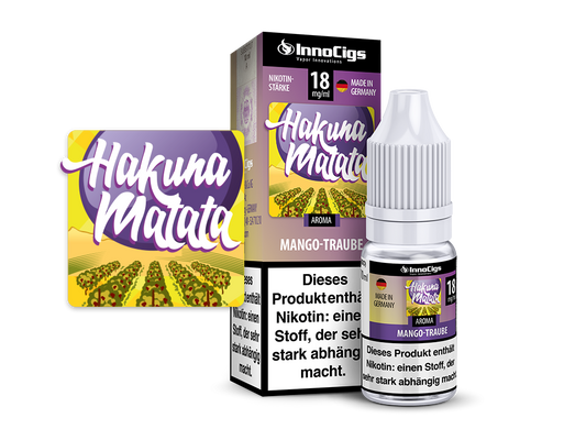 Hakuna Matata Traube Aroma - 10ml Liquid für E-Zigaretten