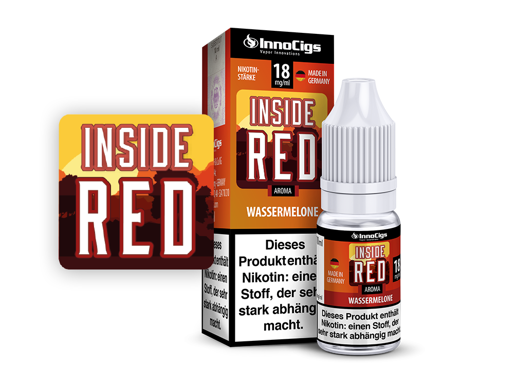 Inside Red Wassermelonen Aroma - 10ml Liquid für E-Zigaretten