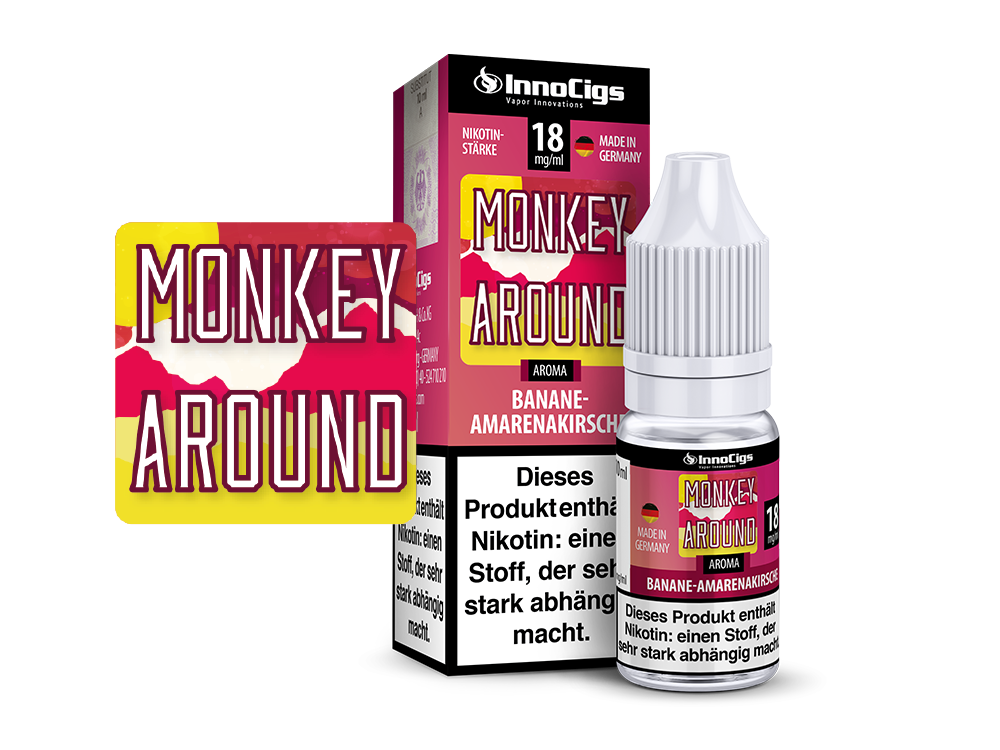 Monkey Around Bananen-Amarenakirsche Aroma - 10ml Liquid für E-Zigaretten