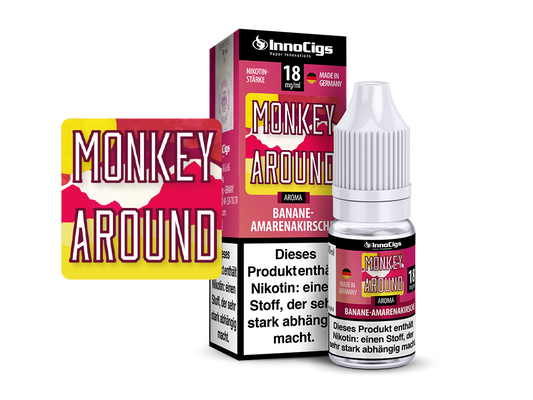 Monkey Around Bananen-Amarenakirsche Aroma - 10ml Liquid für E-Zigaretten