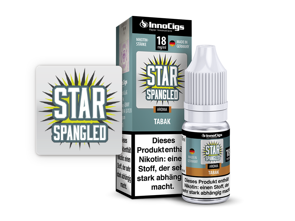 Star Spangled Tabak Aroma - 10ml Liquid für E-Zigaretten