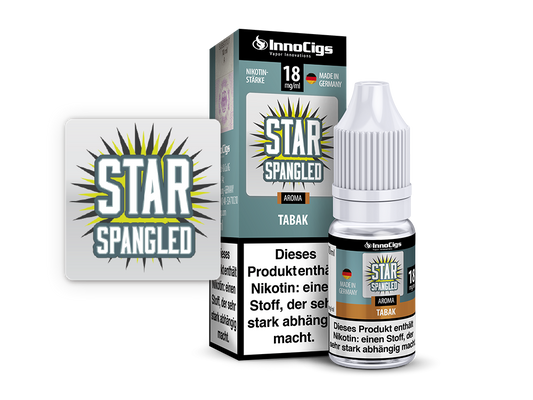 Star Spangled Tabak Aroma - 10ml Liquid für E-Zigaretten