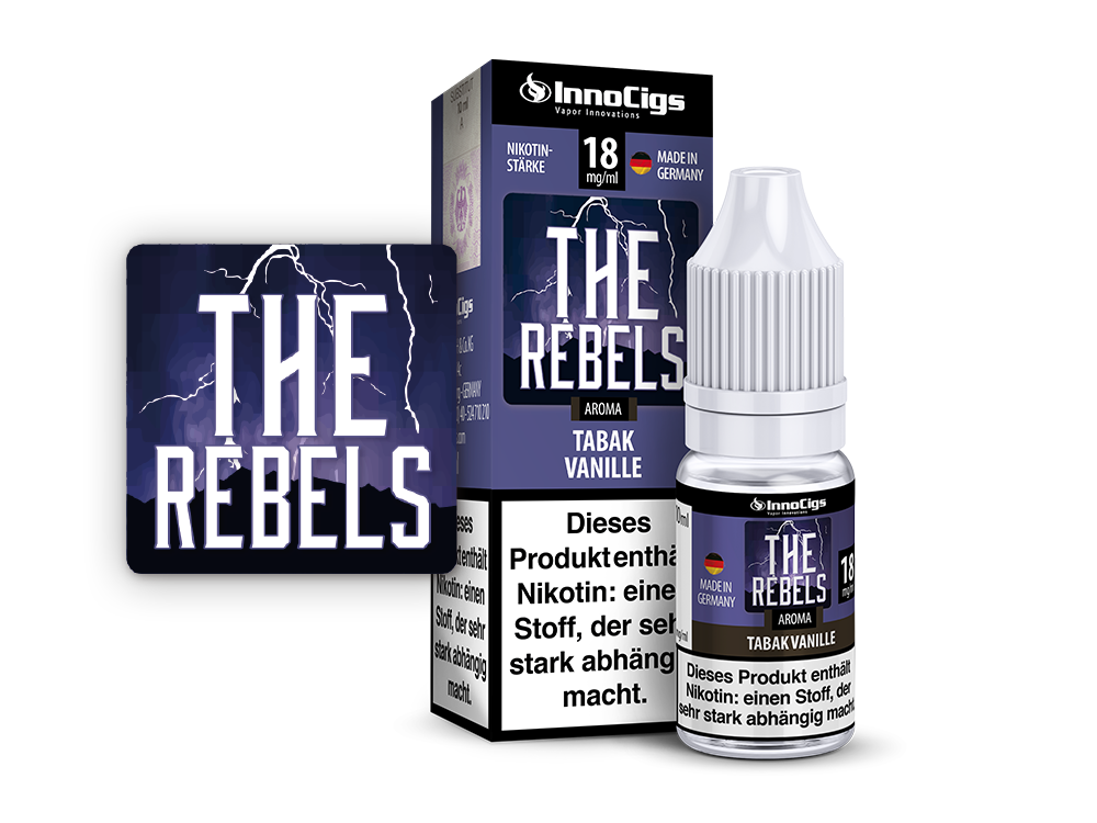 The Rebels Tabak Vanille Aroma - 10ml Liquid für E-Zigaretten