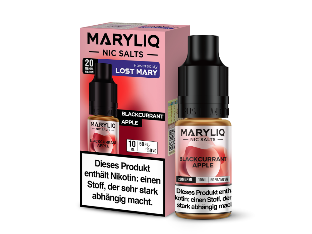 MARYLIQ - Nikotinsalz Liquid 10ml - Blackcurrant Apple