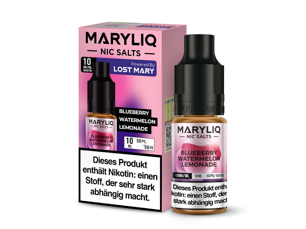 MARYLIQ - Nikotinsalz Liquid 10ml - Blueberry Watermelon Lemonade