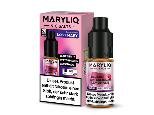 MARYLIQ - Nikotinsalz Liquid 10ml - Blueberry Watermelon Lemonade