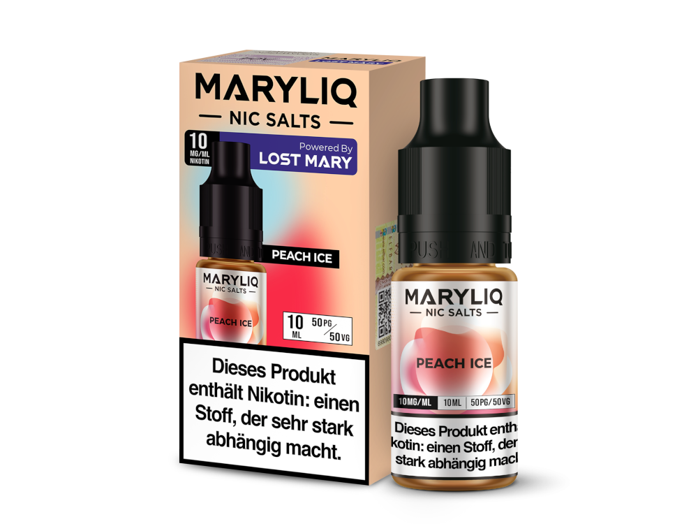 MARYLIQ - Nikotinsalz Liquid 10ml - Peach Ice