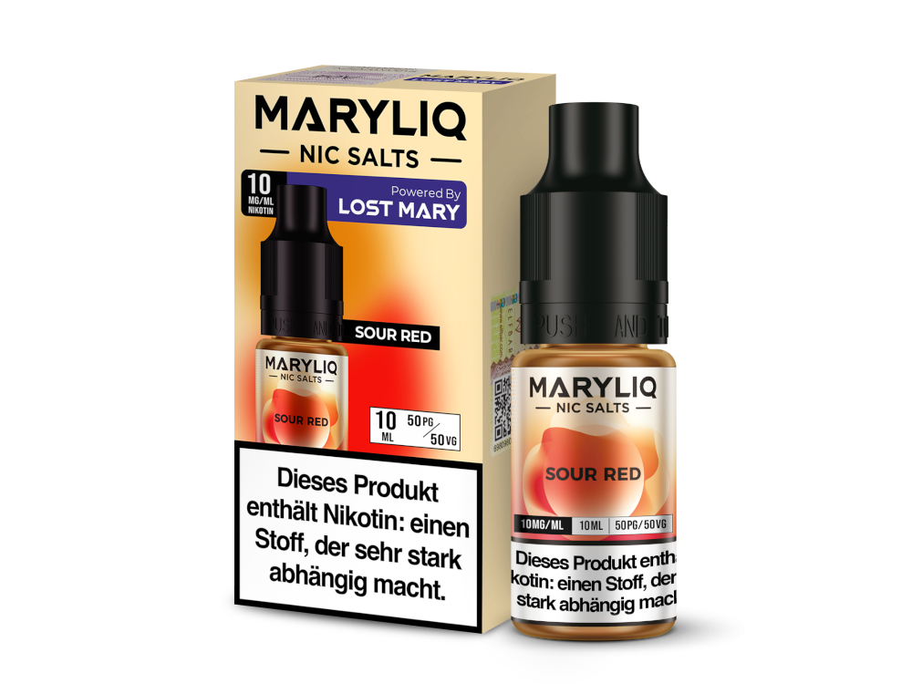 MARYLIQ - Nikotinsalz Liquid 10ml - Sour Red