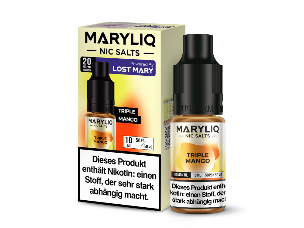 MARYLIQ - Nikotinsalz Liquid 10ml - Triple Mango