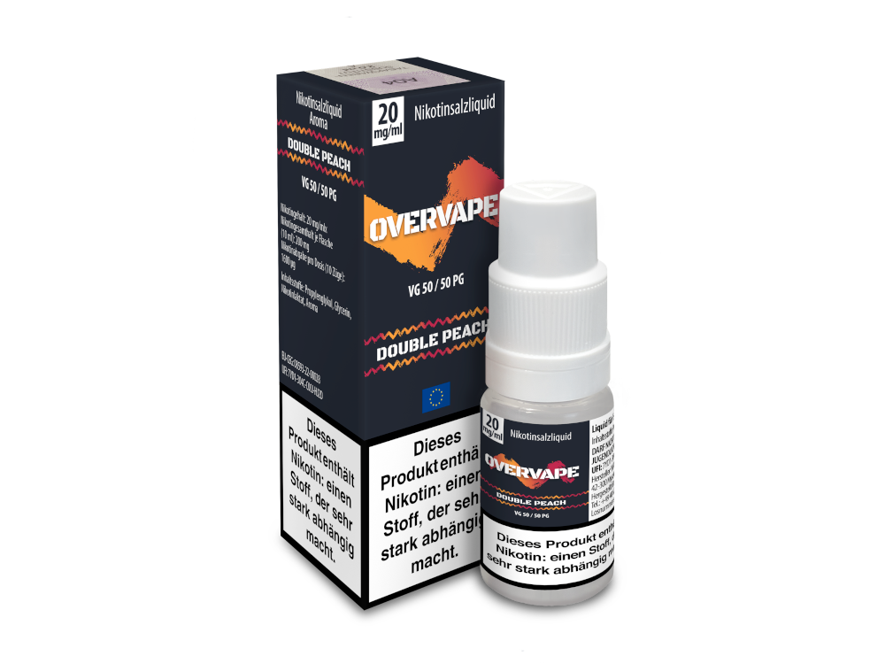 Overvape - Nikotinsalz Liquid 10ml - Double Peach